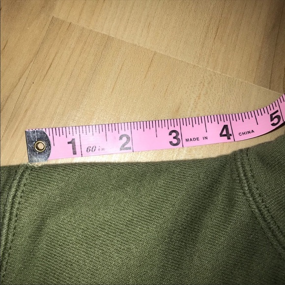 Champion Reverse Weave Classic Logo Patch Green Hoodie Sweatshirt - Picture 5 of 8